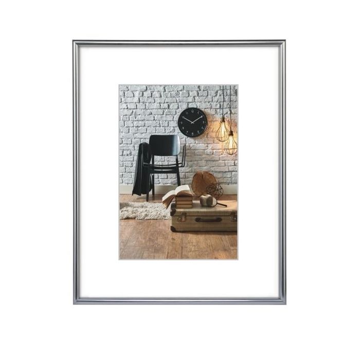 Hama Sevilla Decor Marco de Fotos A4 - Plastico - 22.5x31x2cm - Color Plata