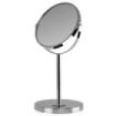 Orbegozo ES 5100 Espejo Cosmetico Multiorientable - Base Antideslizante - Acabado Cromado - Doble Cara con Aumento X5 - Altura 3