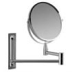 Orbegozo ESP 4000 Espejo Cosmetico Extensible - Doble Cara con Aumento X5 - Acabado Cromado - Soporte de Pared Incluido - Ø 17cm