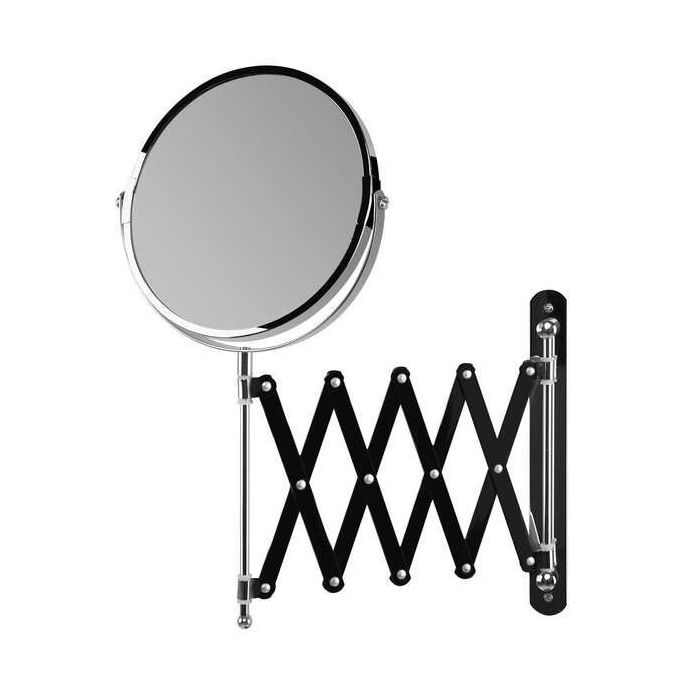 Orbegozo ESP 6000 Espejo Cosmetico de Pared - Doble Cara con Aumento X5 - Extensible y Regulable - Acabado Cromado Elegante - Fa