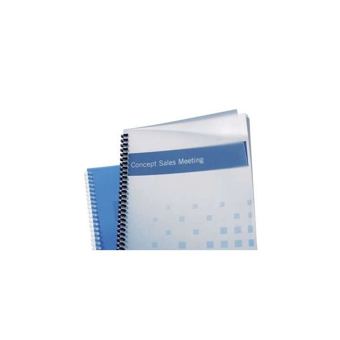 GBC PolyClearView Pack de 100 Tapas de Encuadernar A4 - 500 Micras - Color Transparente