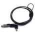 Ewent Cable de Seguridad para Portatiles con Ranura Nano - Candado de Llave - Cable de Acero - Cobertura de Vinilo - 1.8m de Lon