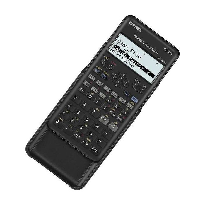 Casio FC-100V-2 Calculadora Financiera - Pantalla de 4 Lineas - Visualizacion de Varios Parametros al mismo Tiempo - Teclas de A