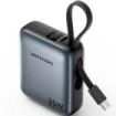 Vention Mini Powerbank de 10000mAh - Potencia de Salida hasta 35W - Cable USB-C Integrado - Power Delivery - Tecnologia PPS - Co
