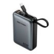 Vention Mini Powerbank de 20000mAh - Potencia de Salida hasta 45W - Cable USB-C Integrado - Power Delivery - USB-A - Tecnologia