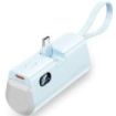 Vention Powerbank de 4800mAh - Potencia de Salida hasta 22.5W - Cable USB-C y Lightning Integrado - Pantalla Digital - Plegable