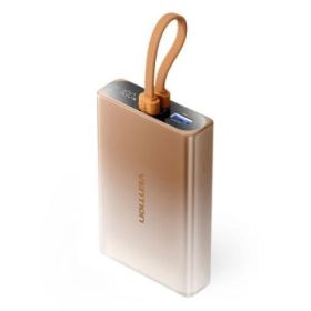 Vention Powerbank de 10000mAh - Potencia de Salida hasta 22.5W - USB-A - USB-C - Pantalla - Linterna LED Integrada - Apto para V