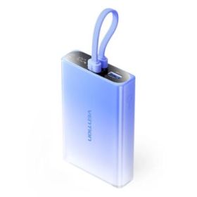 Vention Powerbank de 10000mAh - Potencia de Salida hasta 22.5W - USB-A - USB-C - Pantalla - Linterna LED Integrada - Apto para V