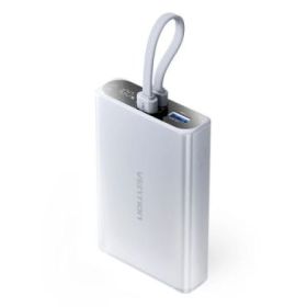 Vention Powerbank de 10000mAh - Potencia de Salida hasta 22.5W - USB-A - USB-C - Pantalla - Linterna LED Integrada - Apto para V