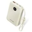 Vention Powerbank de 10000mAh - Potencia de Salida hasta 22.5W - USB-A - USB-C - Pantalla LED - Cable USB-C de 17cm - Apto para