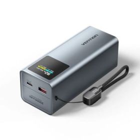 Vention Powerbank de 20000mAh - Potencia de Salida hasta 100W - Power Delivery - USB-A - USB-C - Pantalla TFT - Tecnologia PPS y