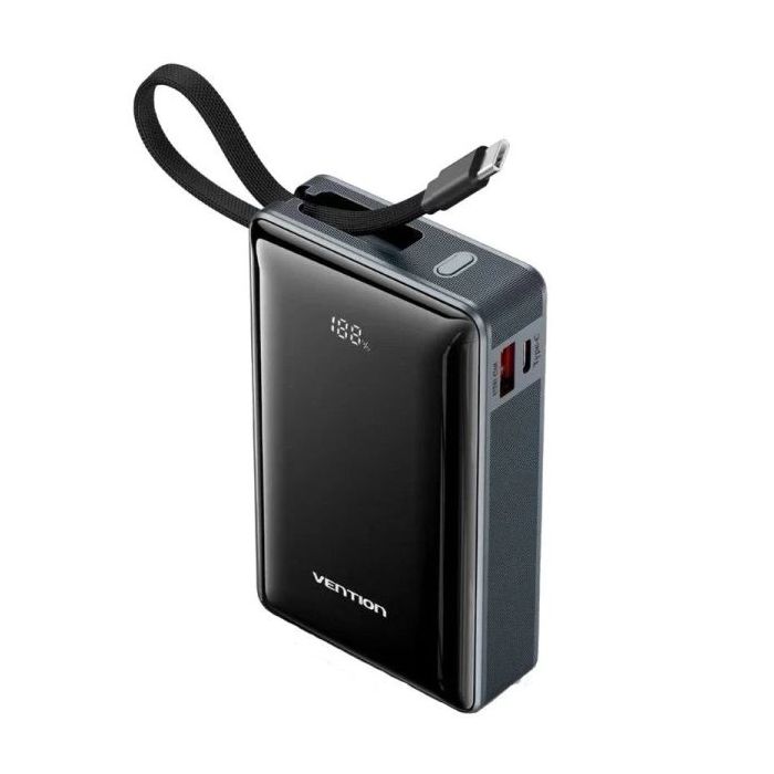 Vention Powerbank de 20000mAh - Potencia de Salida hasta 65W - Power Delivery - USB-A - USB-C - Pantalla LED - Tecnologia PPS -