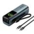 Vention Powerbank de 27000mAh - Potencia de Salida hasta 200W - Cable USB-C Integrado - Power Delivery - USB-A - USB-C - Pantall
