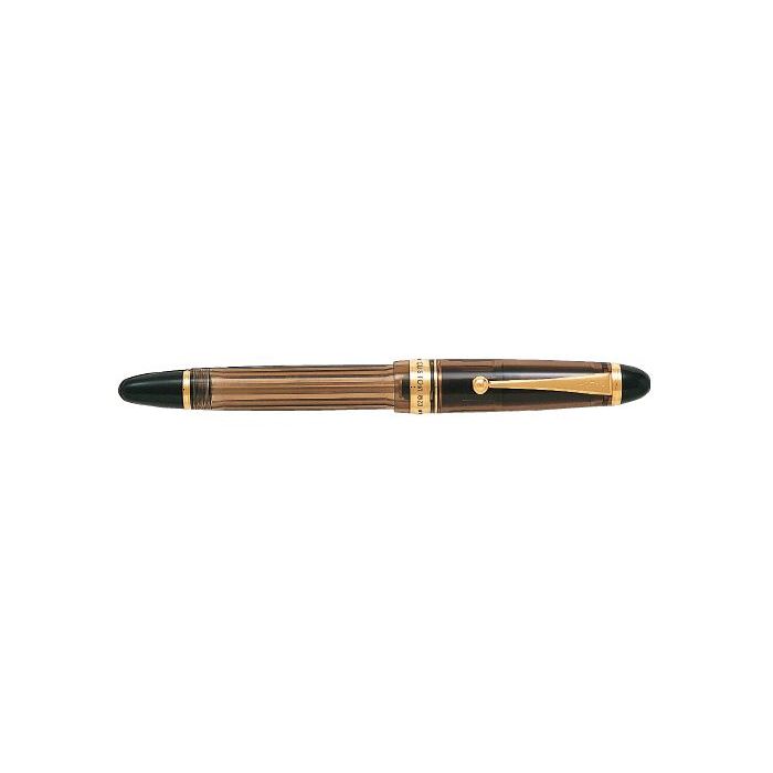 Pilot Custom 823 M Pluma Estilografica - Plumin de Oro de 14K - Cuerpo Ambar Transparente - En Estuche de Regalo Individual con