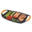 Orbegozo GDB 4700 Plancha Grill de Aluminio Forjado - Antiadherente de Piedra - Asas de Goma Extraibles - Diseño Ergonomico - Ap