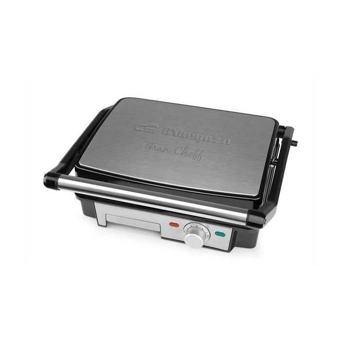 Orbegozo 4570 Grill Multifuncional - Cocina sin Aceite con Potencia de 2200W - Superficie Antiadherente y Placas Abatibles 180º