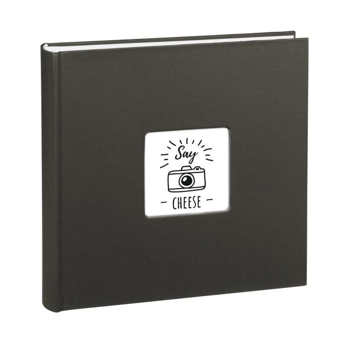 Hama Fine Art Album de Fotos - 100 Paginas Blancas - Tapa de Papel con Textura - 30x30cm - Color Negro