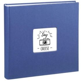 Hama Fine Art Album de Fotos - 100 Paginas Blancas - Tapa de Papel con Textura - 30x30cm - Color Azul