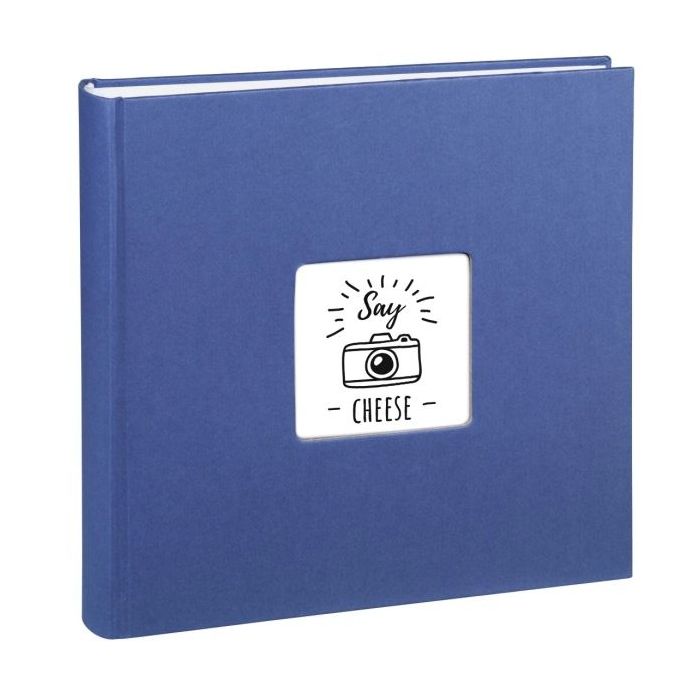 Hama Fine Art Album de Fotos - 100 Paginas Blancas - Tapa de Papel con Textura - 30x30cm - Color Azul