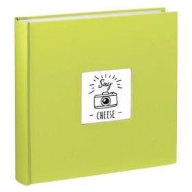 Hama Fine Art Album de Fotos - 100 Paginas Blancas - Tapa de Papel con Textura - 30x30cm - Color Verde Lima