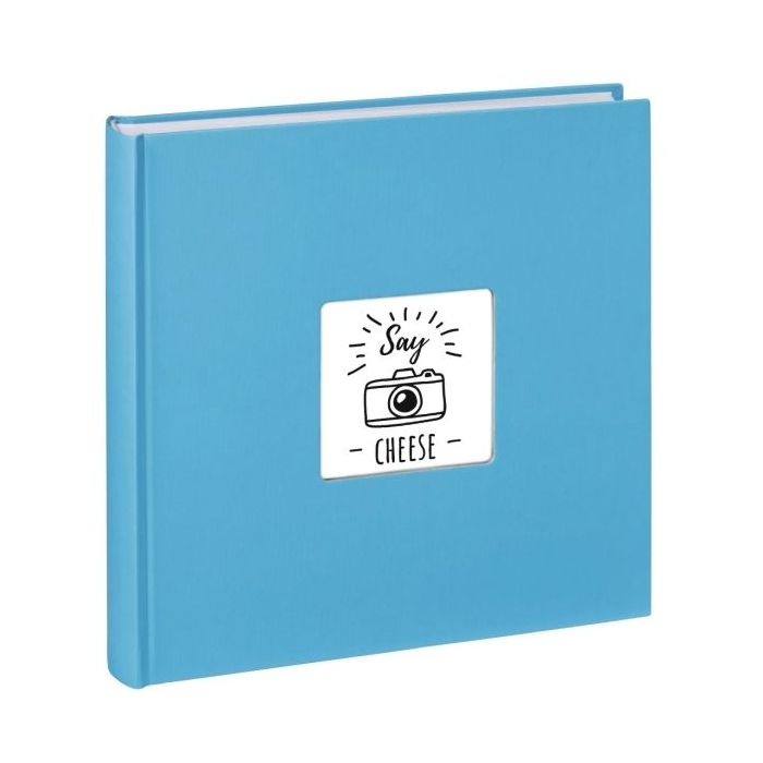 Hama Fine Art Album de Fotos - 100 Paginas Blancas - Tapa de Papel con Textura - 30x30cm - Color Azul