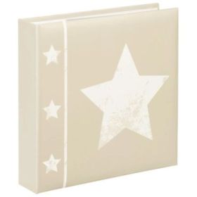 Hama Skies Album de Fotos - Capacidad para 200 Fotos 10x15cm - Insercion Lateral - Tapa Plastificada - 22.5x22cm - Color Beige