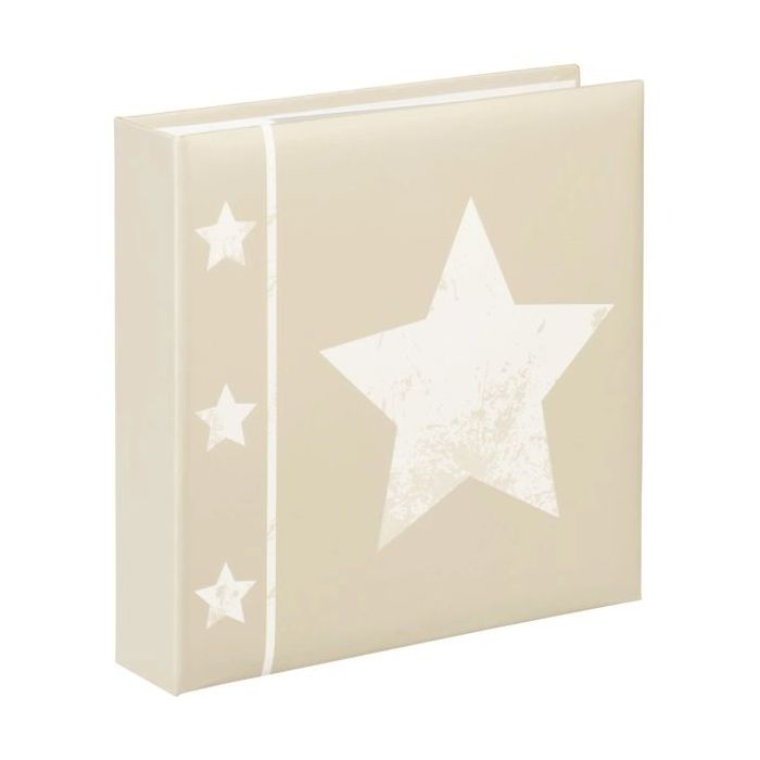 Hama Skies Album de Fotos - Capacidad para 200 Fotos 10x15cm - Insercion Lateral - Tapa Plastificada - 22.5x22cm - Color Beige