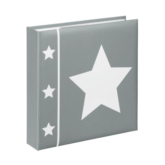 Hama Skies Album de Fotos - Capacidad para 200 Fotos 10x15cm - Insercion Lateral - Tapa Plastificada - 22.5x22cm - Color Gris