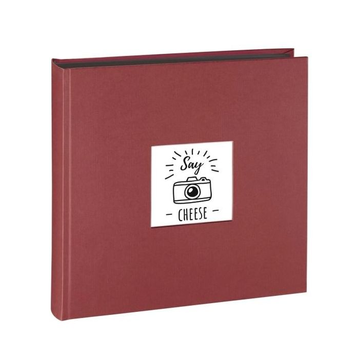 Hama Fine Art Album de Fotos - 100 Paginas Negras - Tapa de Papel - 30x30cm - Color Rojo