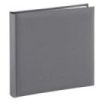 Hama Fine Art Album de Fotos - 80 Paginas Blancas - Tapa de Papel - 30x30cm - Color Gris