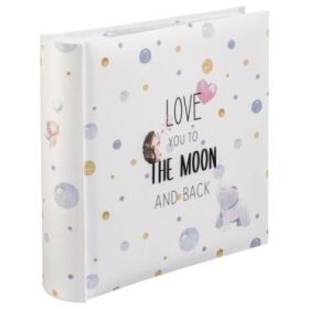Hama hasta la Luna Album de Fotos - Capacidad para 200 Fotos 10x15cm - Insercion Lateral - Tapa Plastificada - 22.5x22cm - Multi