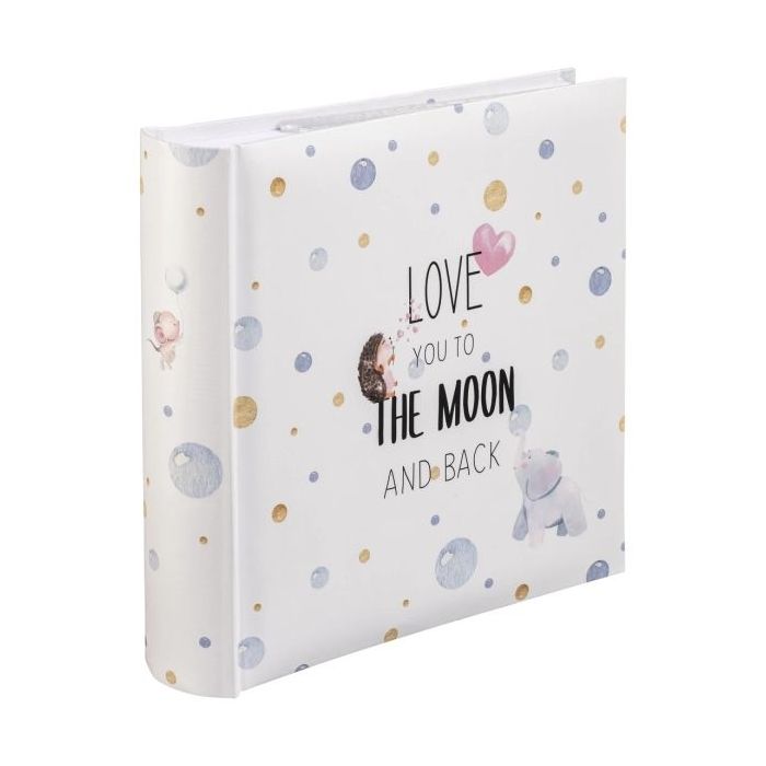 Hama hasta la Luna Album de Fotos - Capacidad para 200 Fotos 10x15cm - Insercion Lateral - Tapa Plastificada - 22.5x22cm - Multi