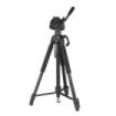 Hama Tripode para Camara con Rosca 1/4  - Peso Max 5kg - Altura hasta 170cm - Soporte para Smartphone y Tablet - Manivela en Col
