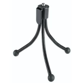 Hama Flexi Tripode Mini para Camara con Rosca 1/4  - Plegable - Altura Ajustable hasta 10cm - Peso Max 200g - Plastico - Color N