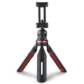 Hama Solid Tripode Mini para Smartphone y Camara - Peso Max 270g - Plegable - Altura Ajustable hasta 19cm - Plastico - Cabezal d