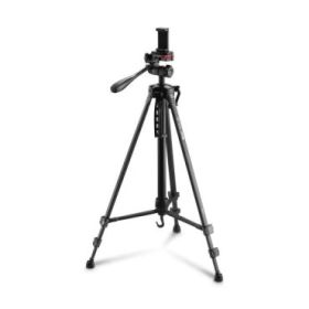 Hama Star 153 3D Tripode para Camara y Smartphone - Peso Max 990g - Altura Ajustable hasta 153cm - Manivela en Columna Central -