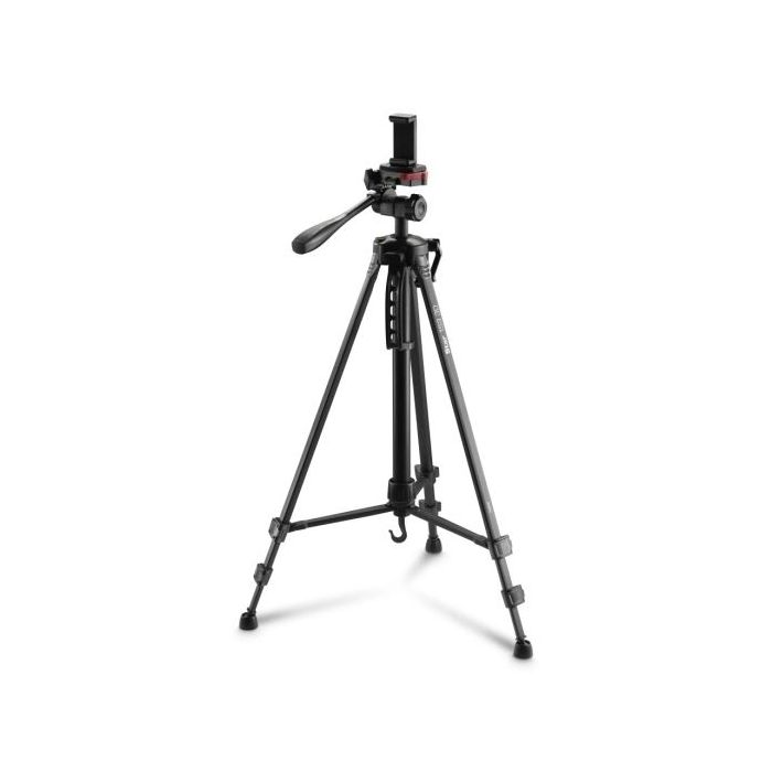 Hama Star 153 3D Tripode para Camara y Smartphone - Peso Max 990g - Altura Ajustable hasta 153cm - Manivela en Columna Central -
