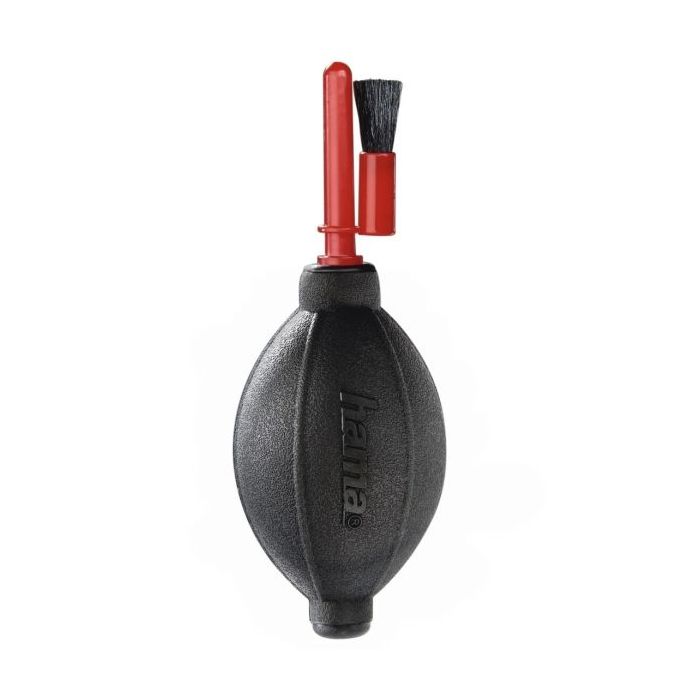 Hama Dust Ex Brush 55 Soplador para Limpieza de Lentes - Incluye Cepillo - Color Rojo