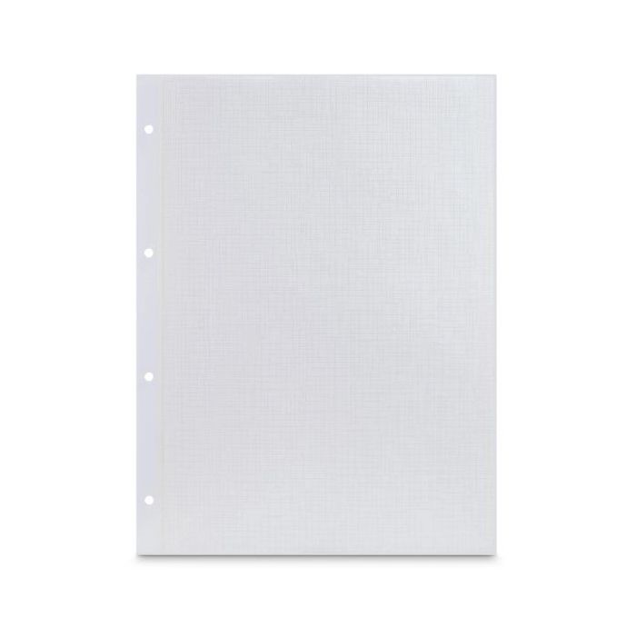 Hama Pack de 25 Cartulinas para Fotos - Perforado - Papel Intercalado - 233x310mm - Color Blanco