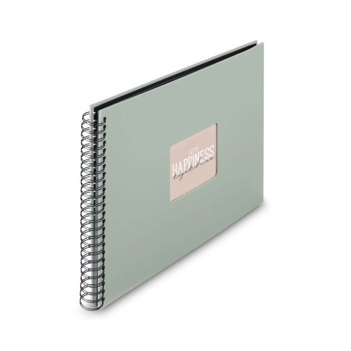 Hama Album de Fotos con Espiral - 300 Hojas - 320x360mm - Color Verde Pastel