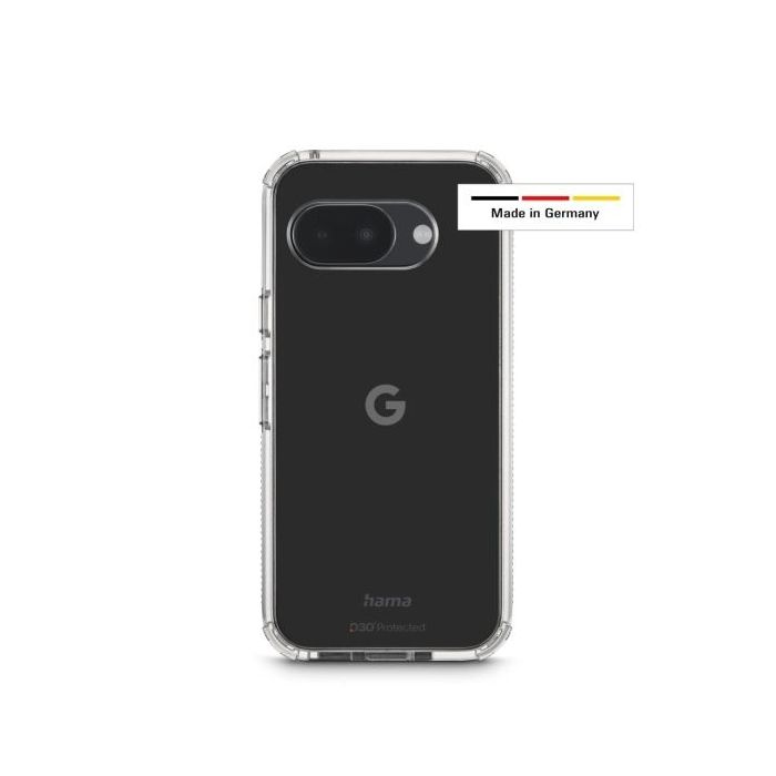 Hama Extreme Protect Funda Google Pixel 9A - Antideslizante - Policarbonato - Proteccion D3O - Bordes Elevados - Color Transpare