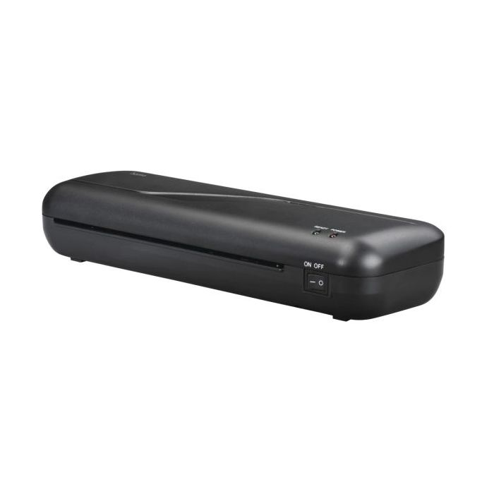 Hama Plastificadora A4 - Laminas hasta 0.6mm - Velocidad Laminacion 230mm/min - Calentamiento en 4 Minutos - Boton de Liberacion
