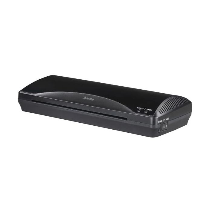 Hama Plastificadora A4 - Laminas hasta 0.6mm - Uso en Caliente y Frio - Velocidad Laminacion 250mm/min - Calentamiento en 4 Minu