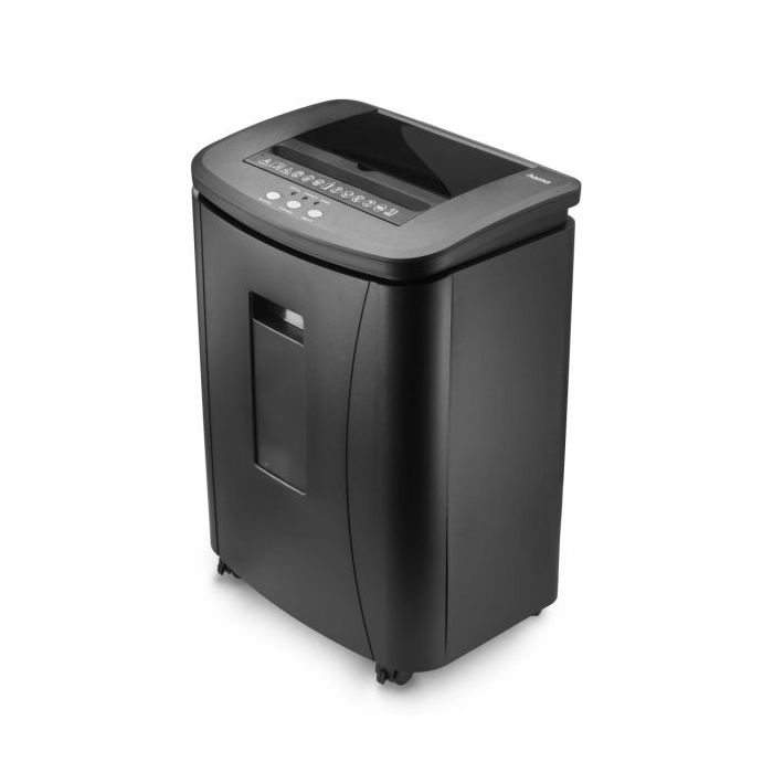 Hama Safe Auto M1200 Destructora de Papel Automatica - 80W - de 25L - Velocidad 2.5m/min - Corte Transversal P-4 - Apto CDs/DVD