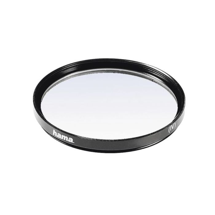 Hama Filtro Ultravioleta de 49mm Recubrimiento Doble - Cristal Optico - Color Negro