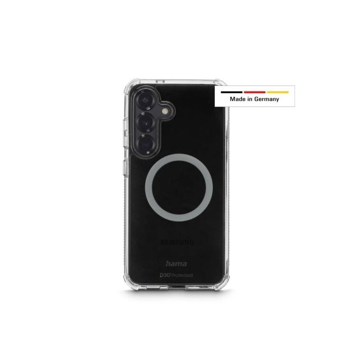 Hama Extreme Protect Funda para Samsung Galaxy S25 - Magnetico - Antideslizante - Policarbonato - Proteccion D3O - Bordes Elevad