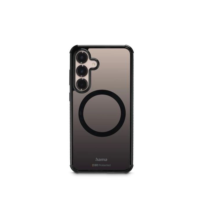 Hama Extreme Protect Funda para Samsung Galaxy S25 - Magnetico - Antideslizante - Policarbonato - Proteccion D3O - Bordes Elevad