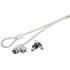 Hama Cable de Seguridad para Portatiles de 4mm - Cable 180cm - 2 Llaves Cilindricas - Acero - Color Plata
