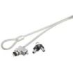Hama Cable de Seguridad para Portatiles de 4mm - Cable 180cm - 2 Llaves Cilindricas - Acero - Color Plata