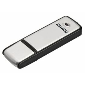 Hama Fancy Memoria Pendrive USB 2.0 con Tapa - 16GB de Capacidad - 10Mb/s de Transferencia - Aluminio Cepillado - 20x68x8mm - Co